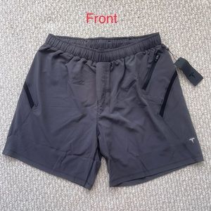 🩳TESLA Mens Athletic Shorts XL Charcoal Grey - Brand New W/ Tags⭐️